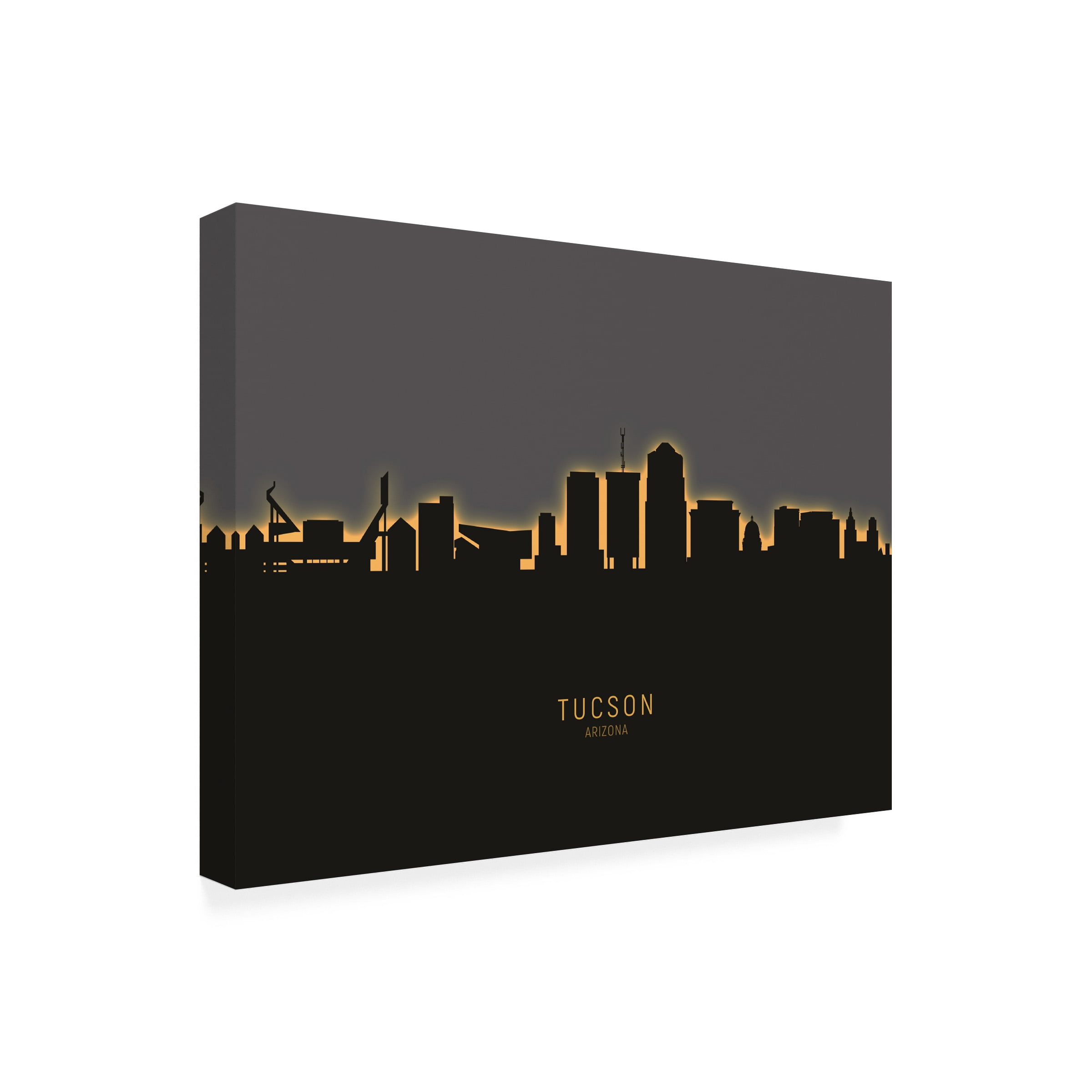 Michael Tompsett 'Tucson Arizona Skyline Glow II' Canvas Art