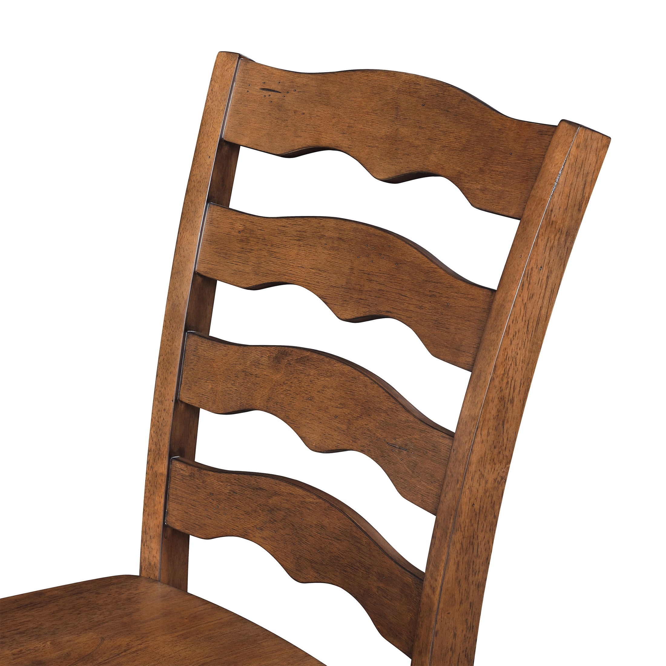 The Pioneer Woman Harper Solid Wood Farmhouse Dining Chairs, Set of 2, Homestead Brown