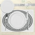 thumbnail image 3 of Ambesonne Retro Place Mats Set of 4, Spartan, Standard Size, Grey Black White, 3 of 6