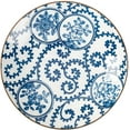 thumbnail image 5 of TJ Global Set of 4 Japanese Pottery Ceramic 6.8 Inch Plates for Any Meal and Dish, Japanese Dinnerware and Tableware with Traditional Blue Design POR607, 5 of 9