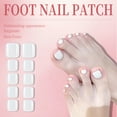 thumbnail image 3 of RAGUPEL 100Pcs Toe Press on Nails Square Short Stretch Fit Surface Nail Reformation Press on Stylish and Simple Nail Tips Square for Women Style3, 3 of 7