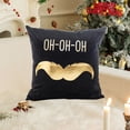 thumbnail image 2 of Luoshdecor Gold and Black Throw Pillow Covers 18x18 in,Merry Christmas Pillow Cases Square Decorative Cushion for Outdoor Home Bed Sofa Couch, 2 of 6