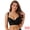 Black, variant on Women's V-Neck Underwire Bra Push-Up Plus Size Underwear D 36 Black