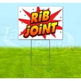 thumbnail image 1 of Wbg Rib Joint (18" x 24") Yard Sign, Includes Metal Step Stake, 1 of 6