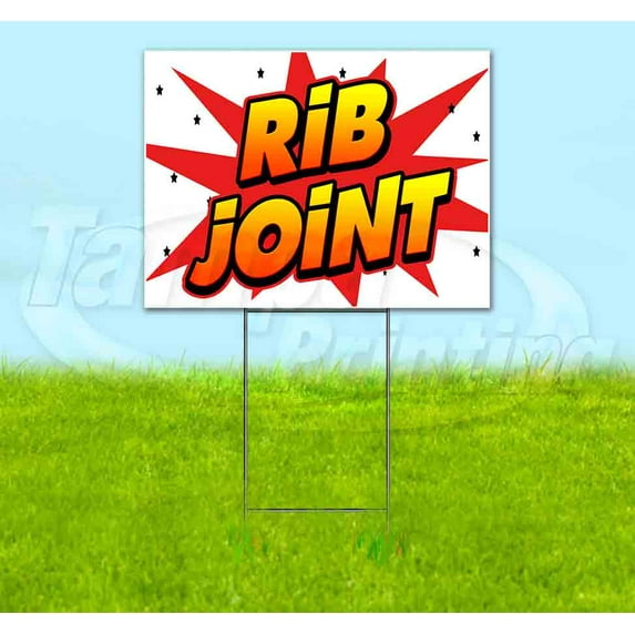 Wbg Rib Joint (18" x 24") Yard Sign, Includes Metal Step Stake