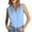 Light Blue, variant on Ahdbta Women's Sleeveless Button Down Shirts Hidden-Button Front Casual Loose Dressy Blouses V Neck Work Tank Tops