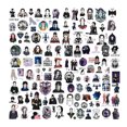 thumbnail image 2 of Miercoles Addams Wednesday Addams Wednesday Temporary Tattoos For Kids 8 Sheets Birthday Party Supplies Favors Tattoos Stickers Party Decorations For Boys Girls, 2 of 6
