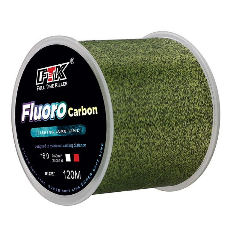 120m Invisible Fishing Line 3-Color Speckle Nylon 4.13lb-34.32lb Super Strong Spotted Fishing Line Accessories, Size: Green Spot 1.5