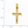 thumbnail image 3 of 14K Yellow Gold Hollow Crucifix Pendant (30 X 14) Made In Indonesia d3228, 3 of 3