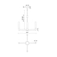 thumbnail image 5 of CH607225MB-Alora Lighting-Claire - 4 Light Chandelier-3.25 Inches Tall and 25 Inches Wide-Matte Black Finish, 5 of 7