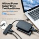 thumbnail image 4 of Divisor portátil ABS Shell USB 2.0 4 puertos HUB Datos súper rápidos, 1.2x3.9x0.4 pulgadas Cable de 015 m CUTICAT Divisor USB HUB, 4 of 8