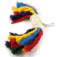 thumbnail image 4 of Flmtop Parrot Colorful Cotton Rope Pet Bird Chew Climb Biting Hanging Toy Cage Decor Random Color, 4 of 5