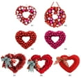 thumbnail image 2 of Valentines Day Wreath for Front Door,Wreaths Decor for Birthday Party Home Window Indoor Porch Bedroom Wedding Decorations Ball Ornaments A2, 2 of 2
