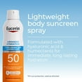 thumbnail image 3 of Eucerin Sun Advanced Hydration SPF 50 Sunscreen Spray with Hyaluronic Acid, Hydrates Skin, 6 fl oz, 3 of 11