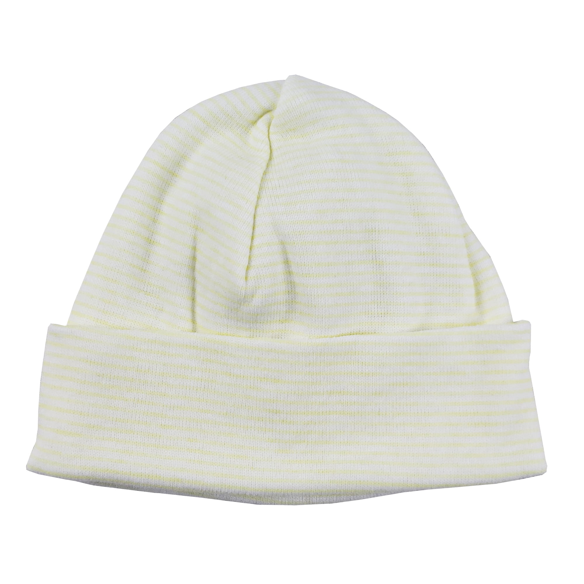 031.STRIPED Stripped Baby Cap, Yellow - One Size
