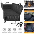 thumbnail image 2 of Pet Car Seat Cover Dog Safety Mat Cushion Rear Back Seat Protector Hammock Black, 2 of 5