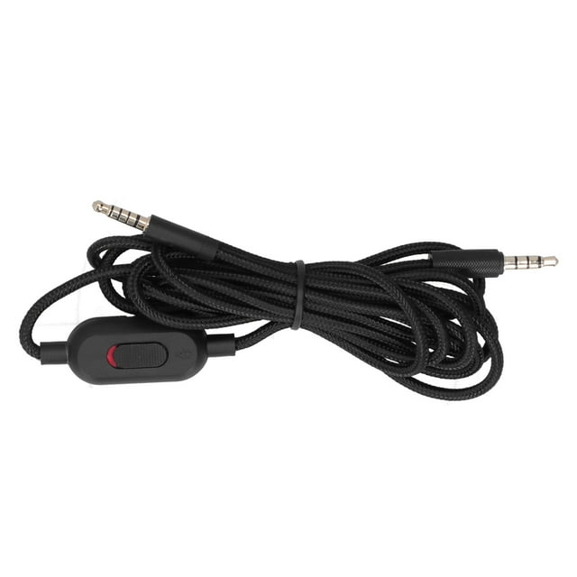 Cable de audio para control de volumen, cable de audio para auriculares de juego, cable de extensión para auriculares, cable de audio para auriculares Logitech, durabilidad comprobada