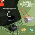 thumbnail image 4 of Outsunny 20" Push/Tow Behind Lawn Roller, 11 Gal Water/136 Lb Sand, Red, 4 of 10
