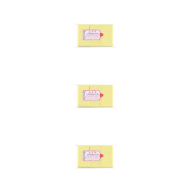 stanreset 1/2/3/5 600 Pieces/Set Nail Polish Remover Portable Single-use Replacement Water Absorbent Manicure Cleaning Pad Yellow 3PCS