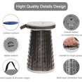 thumbnail image 6 of Upgraded XXL Collapsible Stool with Cushion,19.7"H-11.8"D Telescoping Folding Stool for Adults,More Sturdy Portable Camping Stools with Load Capacity 1000lbs for Outdoor,Garden,Fishing,Hiking, 6 of 14