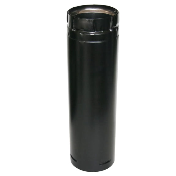 SD3012B-A Duravent 3 In. x 12 In. Stainless Black Straight Pipe