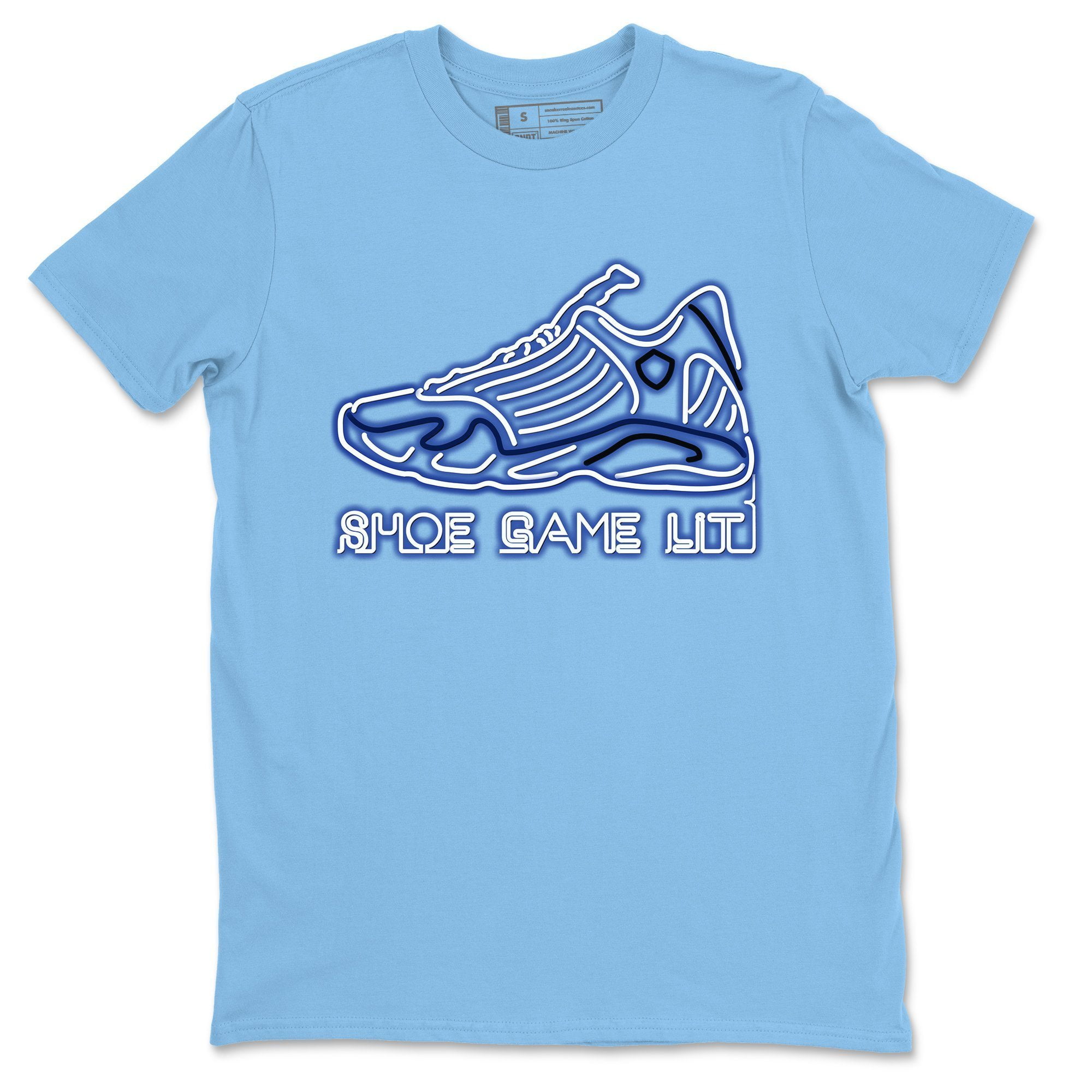 Shoe Game Lit T Shirt Jordan 14 White Hyper Royal Sneakers Matching