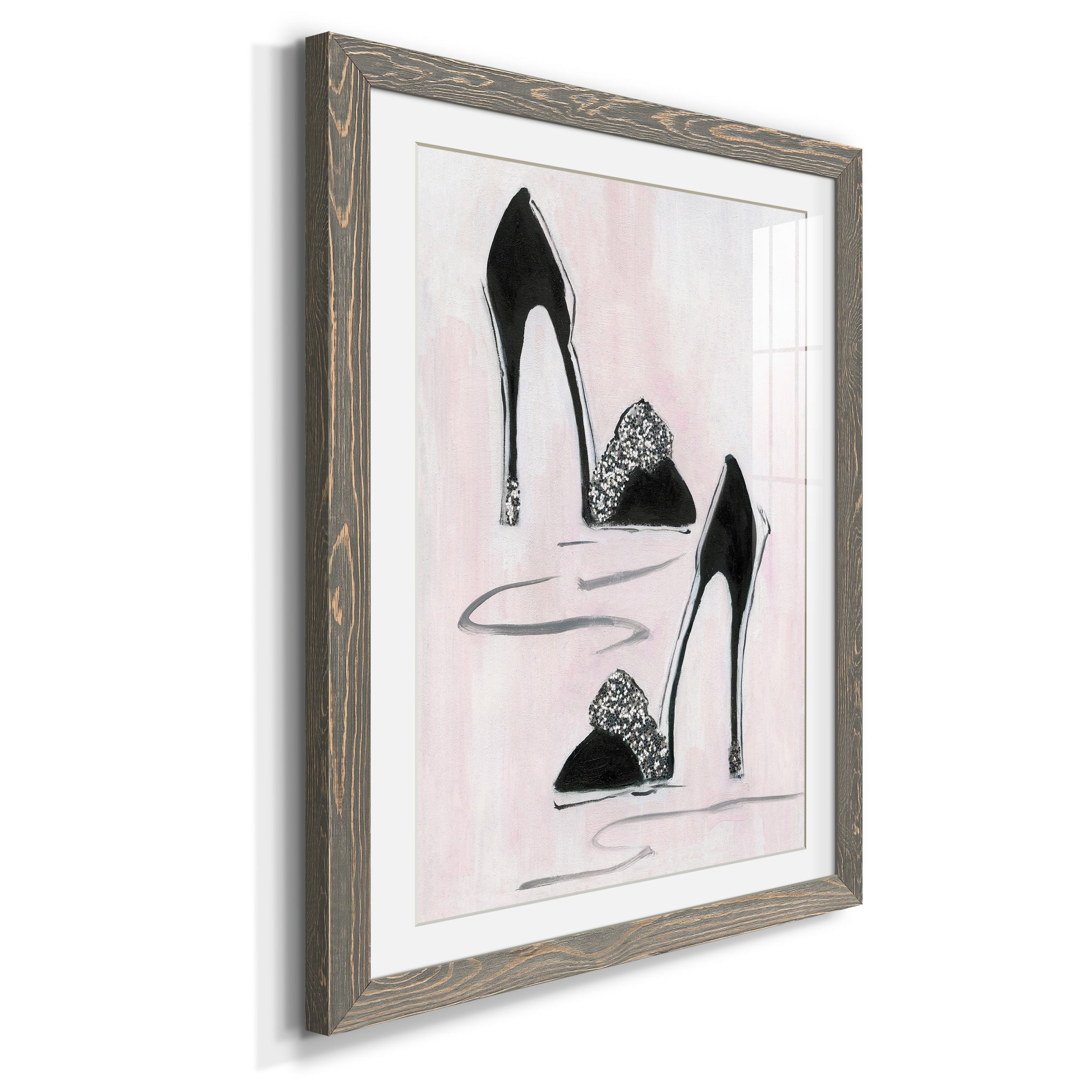 Shoes That Dazzle II - Premium Framed Print - Distressed Barnwood Frame - Ready to Hang
