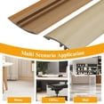 thumbnail image 6 of Threshold Ramps for Doorways: Floor Transition Strip, 2025 New Self Adhesive PVC Door Threshold Ramp Transition Strip, for Entry, Carpet, Tile, Wheelchair, Threshold Reducer 3/4 Inch (Brown), 6 of 7