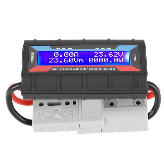 LHCER Watt Meter, RC Watt Meter,4.8V~60V High Watt Meter Voltage Amp Meter Power Analyzer