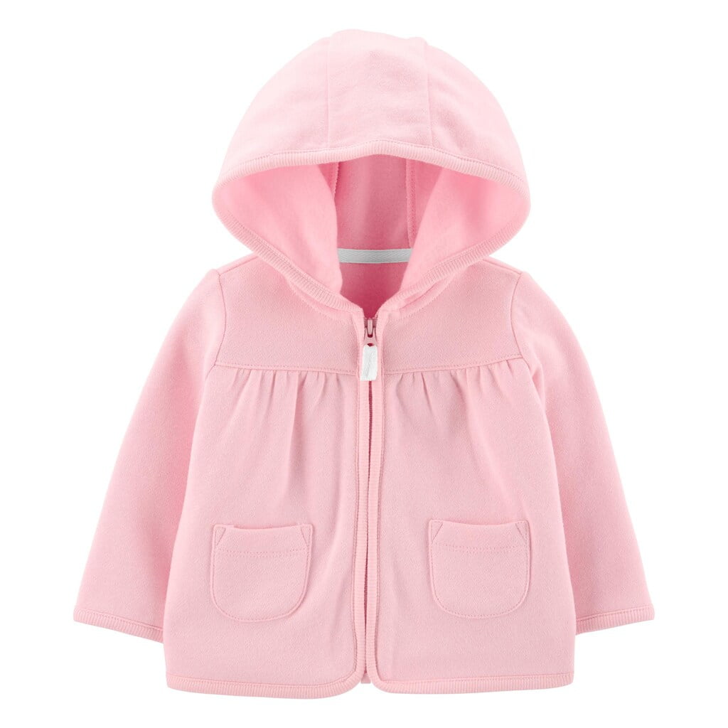pink zip up cardigan