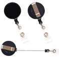 thumbnail image 1 of Portacredenciales con llavero y cierre de cadena de plástico, apto para entornos de trabajo activos, clip giratorio de 360 grados para una comodidad inigualable, 1 of 7