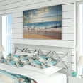 thumbnail image 4 of Designart "Reflecting By The Seaside I" White Coastal Bedding Covert Set - Nautical & Coastal Bed Set With 2 Shams, 4 of 5