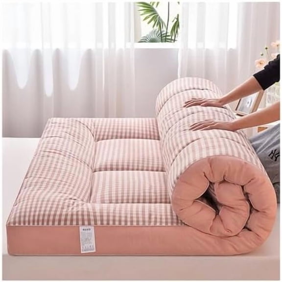 Tatami Mat Sleeping Pad Japanese Floor Mattress Soft Skin Friendly Futon Mattress Foldable Thai Massage Bed Mattresses Non-Slip and Breathable Camping Mattress for Guest Travel (Color : 11, S