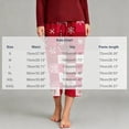 thumbnail image 4 of Cmtiyu Christmas Pajama Pants Women Christmas Printed Elastic Waist Drawstring Pajama Bottoms Casual Comfy Loose Lounge Sleep Capri Pants S-3XL, 4 of 5