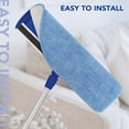 thumbnail image 3 of 18 inch Reusable Mop Pads,3 Washable Floor Mop Pads,Flat Mop Head,Microfiber Mop Pads Fit for Most Microfiber Flat Mop System,Blue, 3 of 7