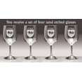 thumbnail image 2 of O'Tool Irish Coat of Arms Wine Glasses - Set of 4 (Sand Etched), 2 of 2
