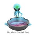 thumbnail image 3 of KGOTA Alien Smoking Ashtray Outdoor Ash Tray Cool Ashtrays For Cigarettes (Blue), 3 of 9