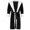 Black, variant on Dyfzdhu Robes for Women Winter Plush Lengthened Shawl Bathrobe Home Clothes Long Sleeved Robe Coat