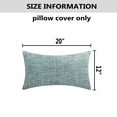 thumbnail image 2 of Juego de fundas de almohada Home Brilliant Lumbar Chenille, 30 x 50 cm, color verde azulado, 2 of 7