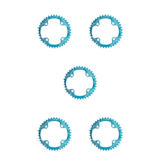 Platos de cadena anchos y estrechos Greeniant aleación de aluminio resistente al desgaste Azul 32T