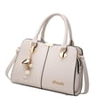 thumbnail image 3 of Bolso de mano para mujer, bolso de hombro con cremallera, bolso con asa, bolso cruzado informal grande a la moda, bolso de mano para fiesta, vacacione, 3 of 8