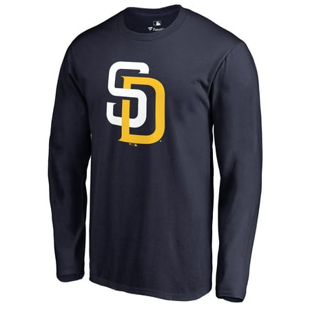 San Diego Padres Team Color Primary Logo Long Sleeve T-Shirt -