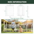 thumbnail image 6 of FXW Garden Fence Outdoor for The Yard – 40in(H) x 18.2ft(L) Heavy Duty Metal Animal Barrier for Dog and Rabbit, Decorative Dog Fence, 8 Panels, White, 6 of 6