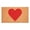 Red, variant on Calloway Mills Black Heart Doormat, 36" x 72"