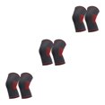 thumbnail image 3 of Transemion 2pièces Genou Réglable Soutien Compression Manches Léger et Durable Antidérapant Genouillère Rouge M 3Set, 3 of 6