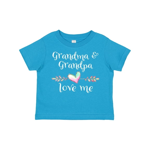 Inktastic Grandma and Grandpa Love Me- Heart Grandchild Boys or Girls Toddler T-Shirt