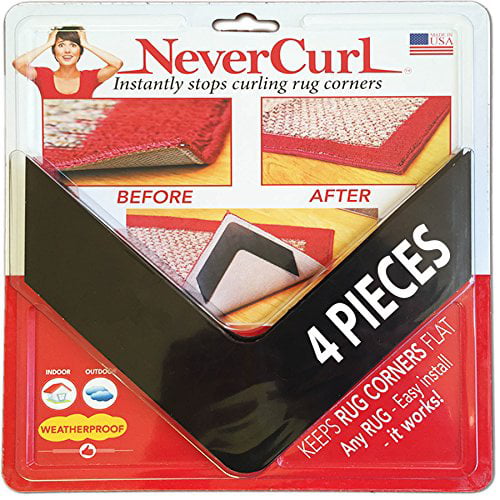 Non Slip Sticky Renewable Grippers for Hardwood Floors and Tile Housenior 12 Anti Curling Gripper for Carpet and Rug Will Hold Carpets in Place and Rugs Corners Flat Non Skid Grip Mat Protector