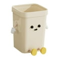 thumbnail image 2 of Cubo de basura creativo para el hogar, cubo de Compost ligero con dibujos animados, cesta de basura abierta multifuncional para debajo del escritorio Pequeño sentado, 2 of 8