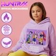 thumbnail image 2 of Manta con capucha KPop Demon Hunters Huntrix de fleece para niñas, 2 of 5