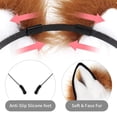 thumbnail image 3 of Diadema con orejas de lobo y zorro de piel sintética hecha a mano, accesorios para disfraz de fiesta de Halloween y Navidad JFHHH pequeña, 3 of 5